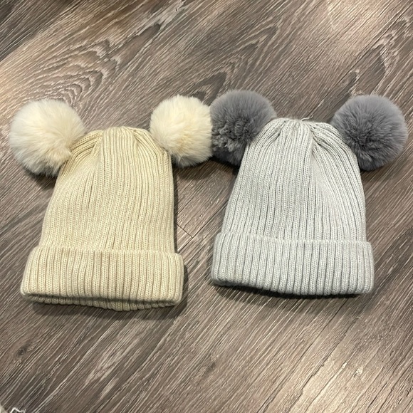 Bundle of Pom Pom Beanies - Picture 1 of 2